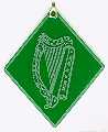 Irish Harp on Irish Green