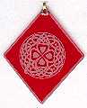 Shamrock Knotwork on Ruby Red